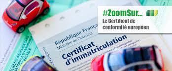 Comment  obtenir un certificat de conformité pour mon véhicule